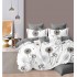 Set Lenjerie Eleganta 6 piese cu elestic din Bumbac Finet, Cearceaf de pat 180x200cm, Pat 2 Persoane, LP-19