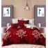 Set Lenjerie Eleganta 6 piese cu elestic din Bumbac Finet, Cearceaf de pat 180x200cm, Pat 2 Persoane, LP-23