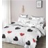 Set Lenjerie Eleganta 6 piese cu elestic din Bumbac Finet, Cearceaf de pat 180x200cm, Pat 2 Persoane, LP-26