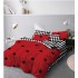 Set Lenjerie Eleganta 6 piese cu elestic din Bumbac Finet, Cearceaf de pat 180x200cm, Pat 2 Persoane, LP-38