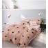 Set Lenjerie Eleganta 6 piese cu elestic din Bumbac Finet, Cearceaf de pat 180x200cm, Pat 2 Persoane, LP-41