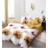 Set Lenjerie Eleganta 6 piese cu elestic din Bumbac Finet, Cearceaf de pat 180x200cm, Pat 2 Persoane, LP-43