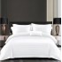 Set Lenjerie Eleganta Damasc din 6 piese, Cearceaf de pat 230x240cm, Pat 2 Persoane, LH-1