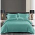 Set Lenjerie Eleganta Damasc din 6 piese, Cearceaf de pat 230x240cm, Pat 2 Persoane, LH-3