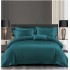 Set Lenjerie Eleganta Damasc din 6 piese, Cearceaf de pat 230x240cm, Pat 2 Persoane, LH-5