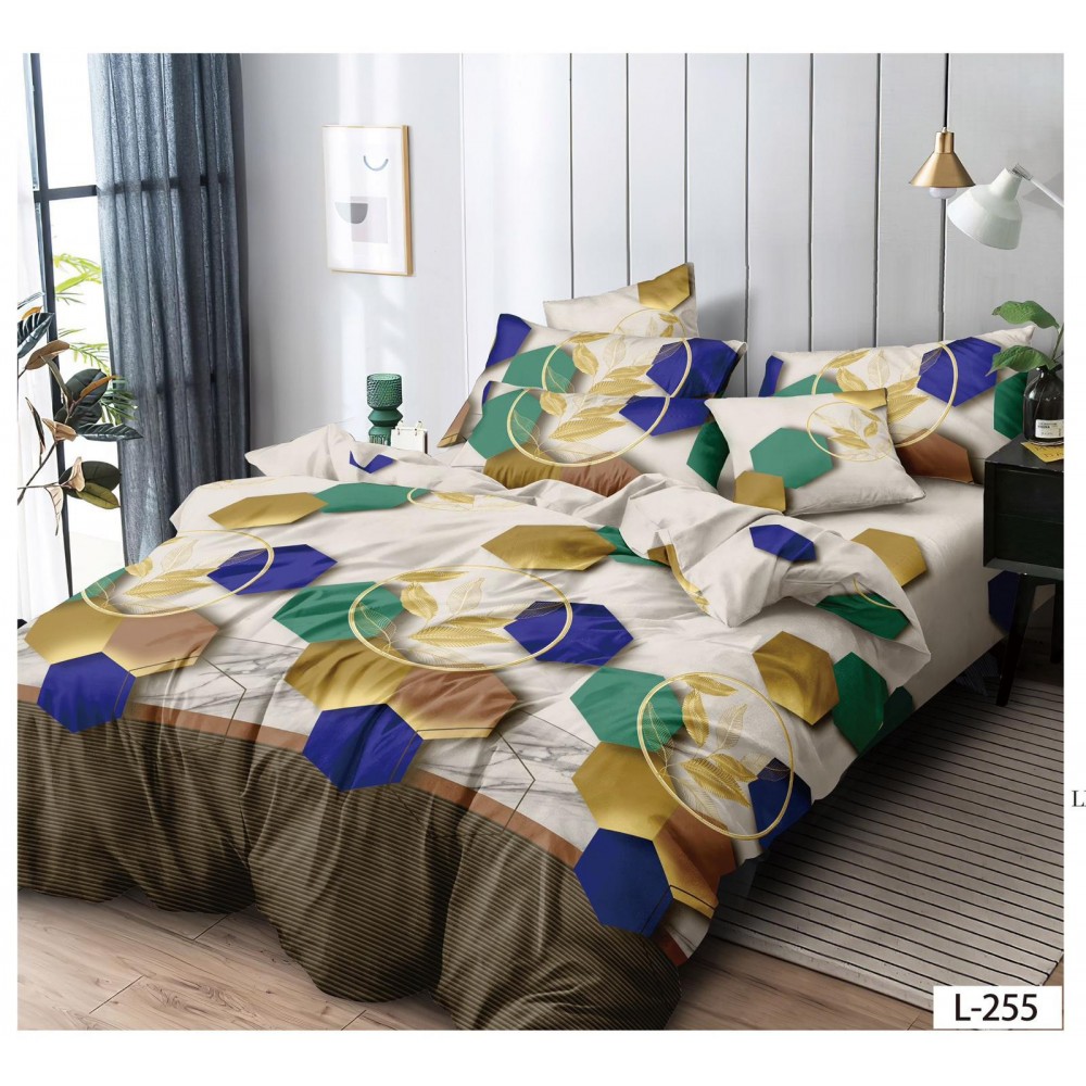 Set Lenjerie Eleganta Finet cu elastic din 4 piese, Cearceaf de pat 180x200cm, Pat 2 Persoane, EL-255