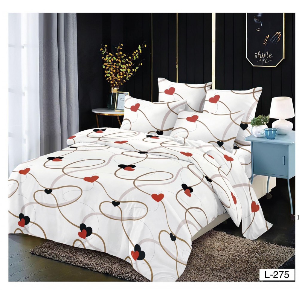 Set Lenjerie Eleganta Finet cu elastic din 4 piese, Cearceaf de pat 180x200cm, Pat 2 Persoane, EL-275 Set Lenjerie Eleganta Finet cu elastic din 4 piese, Cearceaf de pat 180x200cm, Pat 2 Persoane, EL-275