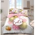 Set Lenjerie Eleganta cu imprimeu de Paște, 6 piese din Finet, Cearceaf de pat 230x250cm, Pat 2 Persoane, BB3