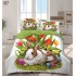 Set Lenjerie Eleganta cu imprimeu de Paște, 6 piese din Finet, Cearceaf de pat 230x250cm, Pat 2 Persoane, BB7