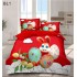 Set Lenjerie Eleganta cu imprimeu de Paște, 6 piese din Finet Cu Elastic, Cearceaf de pat 180x200cm, Pat 2 Persoane, BL1