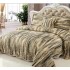 Cuvertură Pat Dublu, 5 Piese, Bumbac 100% , Imprimat –Calitate Premium, cu Imprimeu Durabil, 230x250 cm, E-S376