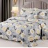 Cuvertură Pat Dublu, 5 Piese, Bumbac 100% , Imprimat –Calitate Premium, cu Imprimeu Durabil, 230x250 cm, E-S378