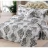 Cuvertură Pat Dublu, 5 Piese, Bumbac 100% , Imprimat –Calitate Premium, cu Imprimeu Durabil, 230x250 cm, E-S366