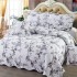 Cuvertură Pat Dublu, 5 Piese, Bumbac 100% , Imprimat –Calitate Premium, cu Imprimeu Durabil, 230x250 cm, E-S3