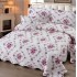 Cuvertură Pat Dublu, 5 Piese, Bumbac 100% , Imprimat –Calitate Premium, cu Imprimeu Durabil, 230x250 cm, E-S262