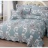 Cuvertură Pat Dublu, 5 Piese, Bumbac 100% , Imprimat –Calitate Premium, cu Imprimeu Durabil, 230x250 cm, E-S209