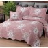 Cuvertură Pat Dublu, 5 Piese, Bumbac 100% , Imprimat –Calitate Premium, cu Imprimeu Durabil, 230x250 cm, E-S252