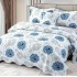 Cuvertură Pat Dublu, 5 Piese, Bumbac 100% , Imprimat –Calitate Premium, cu Imprimeu Durabil, 230x250 cm, E-S326