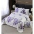 Cuvertură Pat Dublu, 5 Piese, Bumbac 100% , Imprimat –Calitate Premium, cu Imprimeu Durabil, 230x250 cm, E-S9