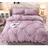Lenjerie de pat FINET Brodate, pentru 2 persoane, 4 piese, Cearceaf de pat 220 x 240cm, JH-01