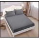 Lenjerie de pat dublu din damasc cu elastic, 4 piese, cearceaf pentru pat 180x200cm, PTC-01