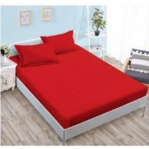 Lenjerie de pat dublu din damasc cu elastic, 4 piese, cearceaf pentru pat 180x200cm, PTC-02