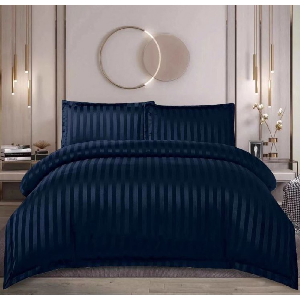 Lenjerie de pat dublu din damasc cu elastic, 4 piese, cearceaf pentru pat 180x200cm, PTC-05