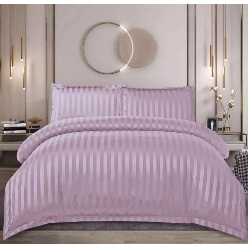 Lenjerie de pat dublu din damasc cu elastic, 4 piese, cearceaf pentru pat 180x200cm, PTC-06
