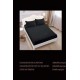 Lenjerie de pat dublu din damasc cu elastic, 4 piese, cearceaf pentru pat 180x200cm, PTC-08