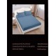 Lenjerie de pat dublu din damasc cu elastic, 4 piese, cearceaf pentru pat 180x200cm, PTC-11