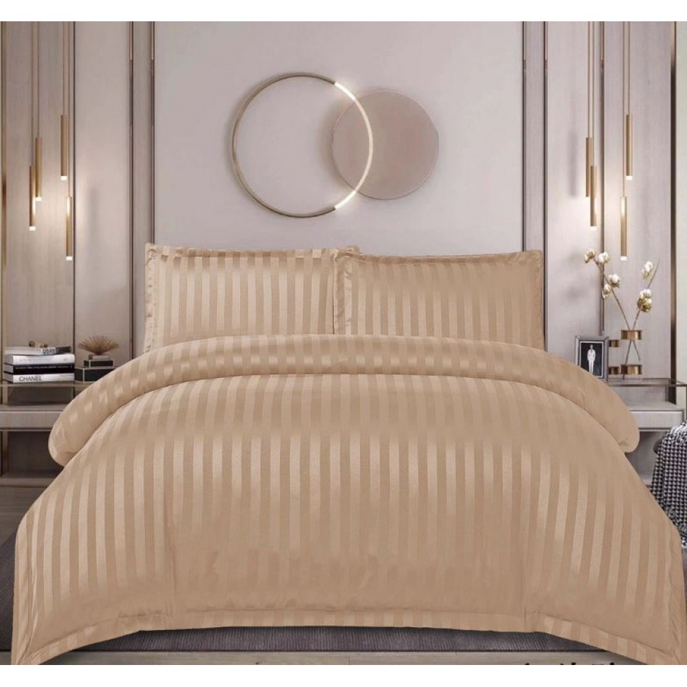 Lenjerie de pat dublu din damasc cu elastic, 4 piese, cearceaf pentru pat 180x200cm, PTC-12