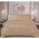 Lenjerie de pat dublu din damasc cu elastic, 4 piese, cearceaf pentru pat 180x200cm, PTC-12