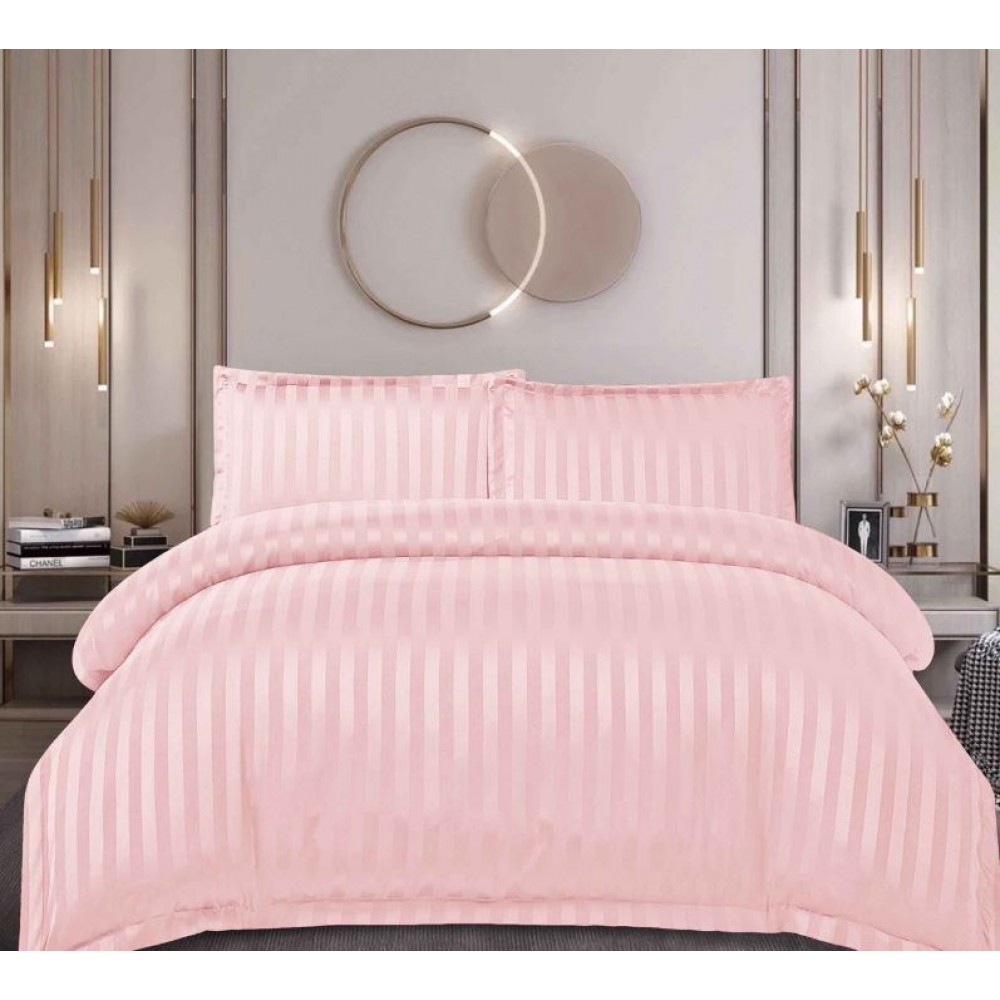 Lenjerie de pat dublu din damasc cu elastic, 4 piese, cearceaf pentru pat 180x200cm, PTC-17