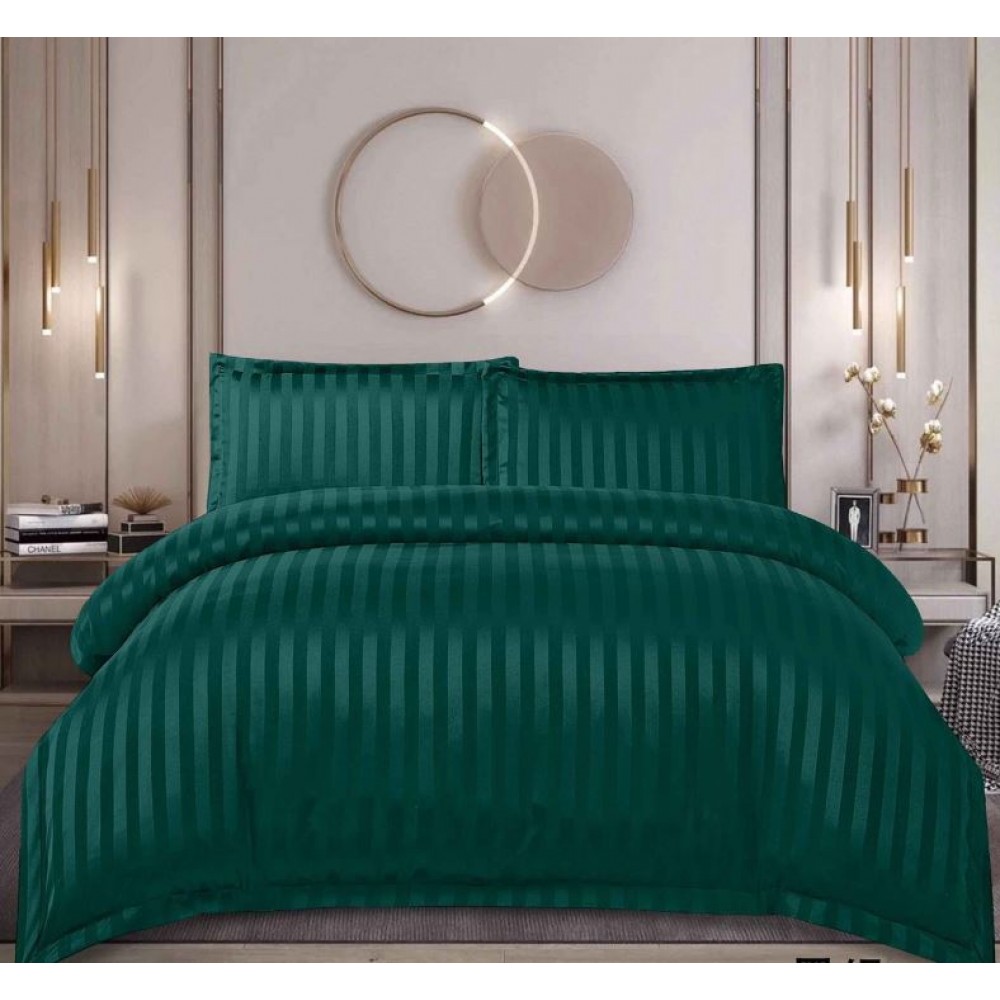 Lenjerie de pat dublu din damasc cu elastic, 4 piese, cearceaf pentru pat 180x200cm, PTC-18