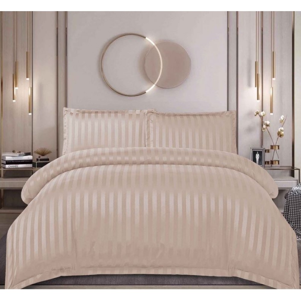 Lenjerie de pat dublu din damasc cu elastic, 4 piese, cearceaf pentru pat 180x200cm, PTC-21