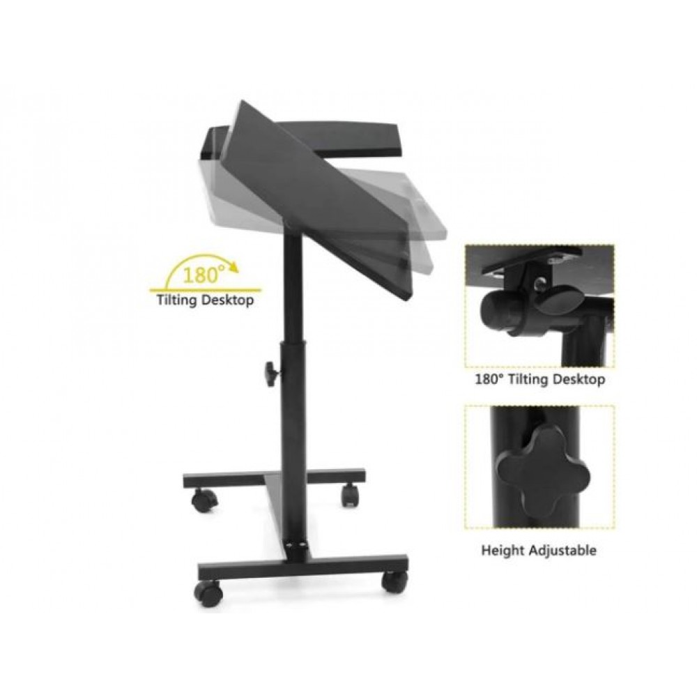 Masuta Laptop, Stand Laptop Pliabil cu Suport Mouse Pad, Multifunctional Inaltimea Reglabil