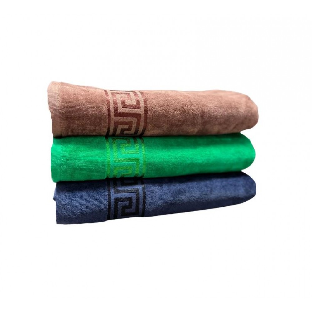 Set 3 prosoape de Baie din catifea de lux si bumbac Absorbante, 70x130 cm, PRS-1