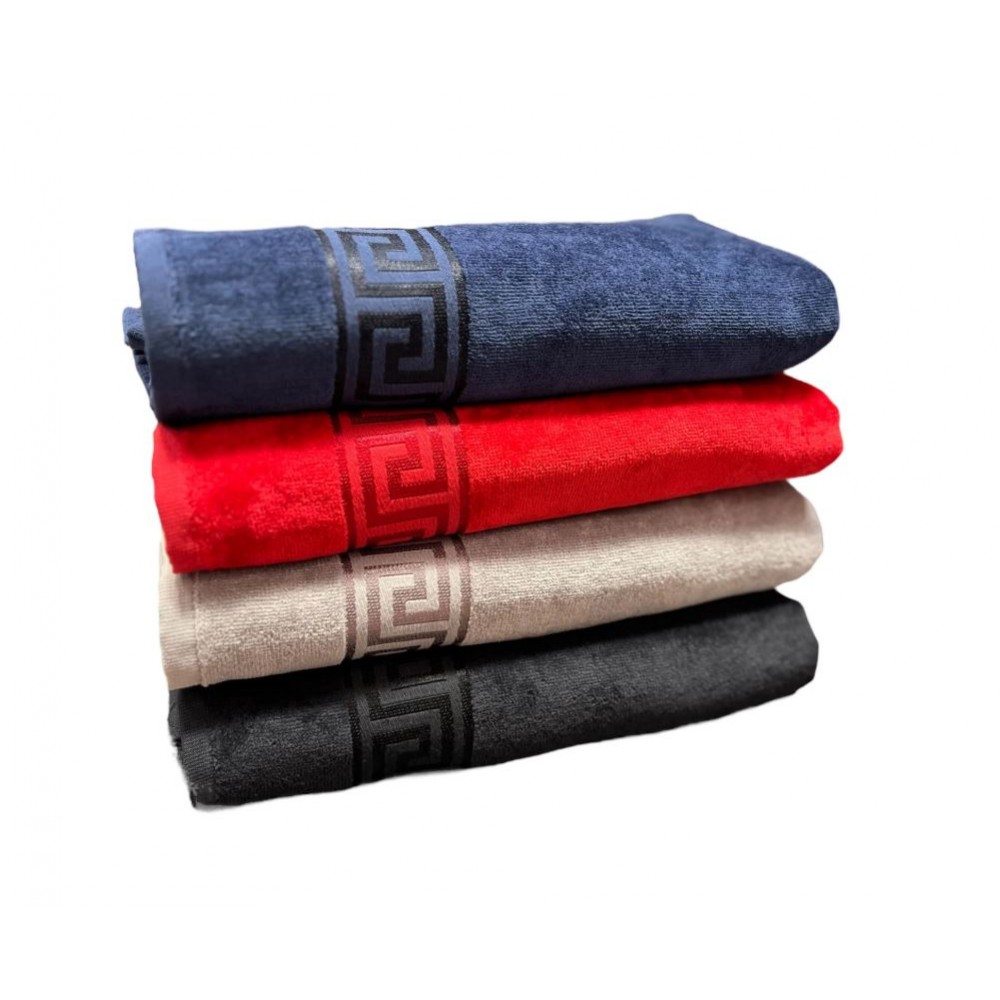 Set 4 prosoape de Baie din catifea de lux si bumbac Absorbante, 70x130 cm, PRS-3