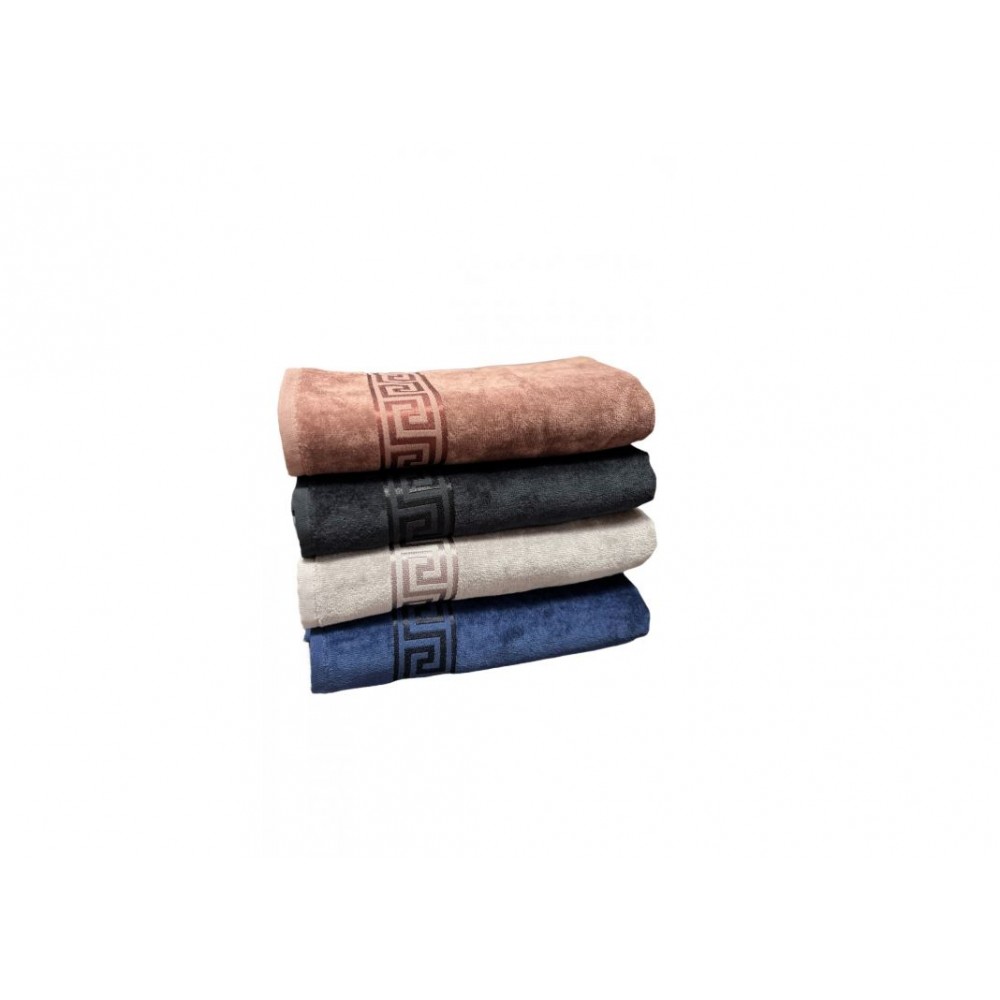 Set 4 prosoape de Baie din catifea de lux si bumbac Absorbante, 70x130 cm, PRS-4