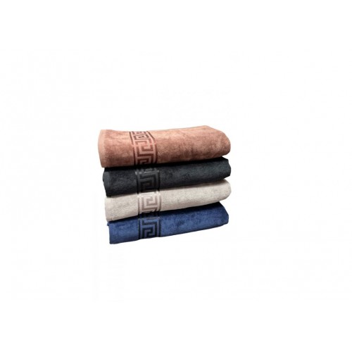 Set 4 prosoape de Baie din catifea de lux si bumbac Absorbante, 70x130 cm, PRS-4
