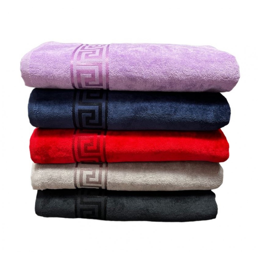 Set 5 prosoape de Baie din catifea de lux si bumbac Absorbante, 70x130 cm, PRS-5