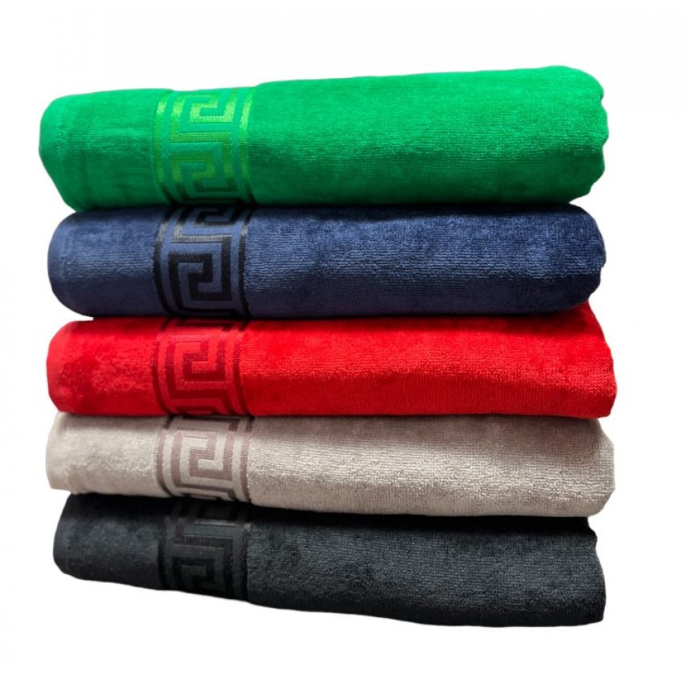 Set 5 prosoape de Baie din catifea de lux si bumbac Absorbante, 70x130 cm, PRS-6