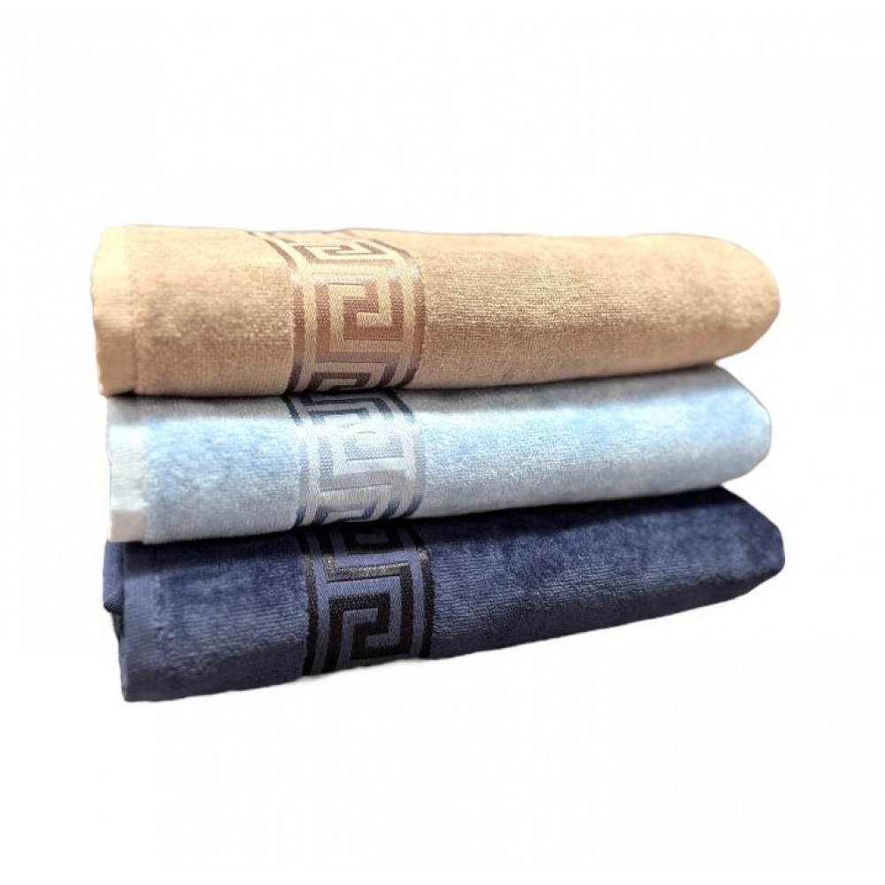Set 3 prosoape de Baie din catifea de lux si bumbac Absorbante, 70x130 cm, PRS-8