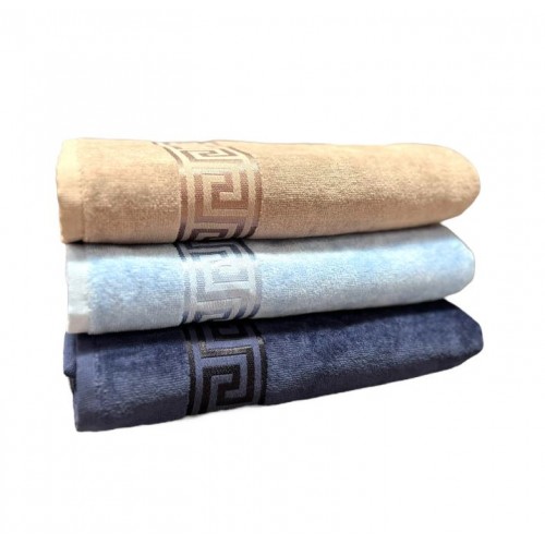 Set 3 prosoape de Baie din catifea de lux si bumbac Absorbante, 70x130 cm, PRS-8