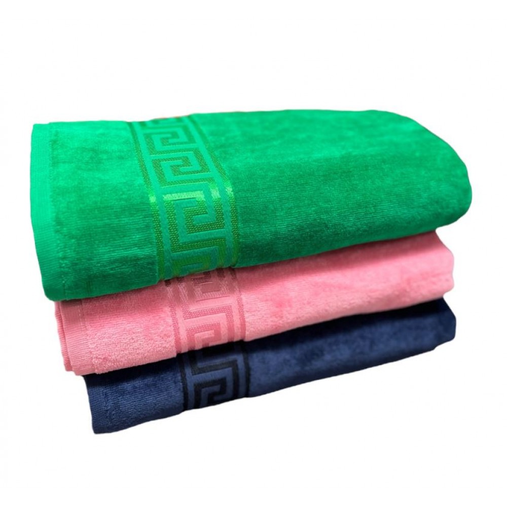 Set 3 prosoape de Baie din catifea de lux si bumbac Absorbante, 70x130 cm, PRS-9