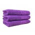 Set 3 prosoape de baie, Bumbac, Bordura Greceasca, 550g/m² cu fir dublu, 70x140cm, Mov, GC-1