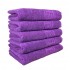 Set 5 prosoape de baie, Bumbac, Bordura Greceasca, 550g/m² cu fir dublu, 70x140cm, Mov, GC-7
