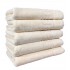 Set 5 prosoape de baie, Bumbac, Bordura Greceasca, 550g/m² cu fir dublu, 70x140cm, Bej, GC-8
