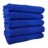 Set 5 prosoape de baie, Bumbac, Bordura Greceasca, 550g/m² cu fir dublu, 70x140cm, Albastru, GC-9