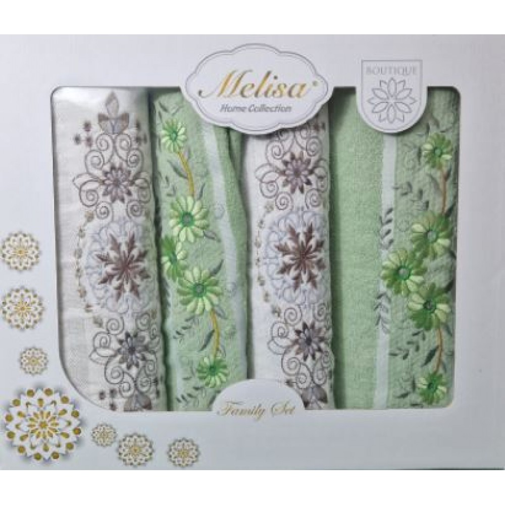 Set 4 prosoape din bumbac 100%, 2 x50x90 cm și 2 x 70x140 cm, SE-2